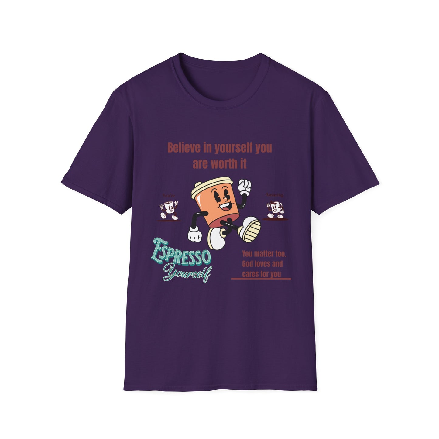 Copy of Inspirational Coffee T-Shirt, Motivational Tee, Unisex Apparel, Self-Love Gift, Positive Vibes Wear, Everyday Casual Style