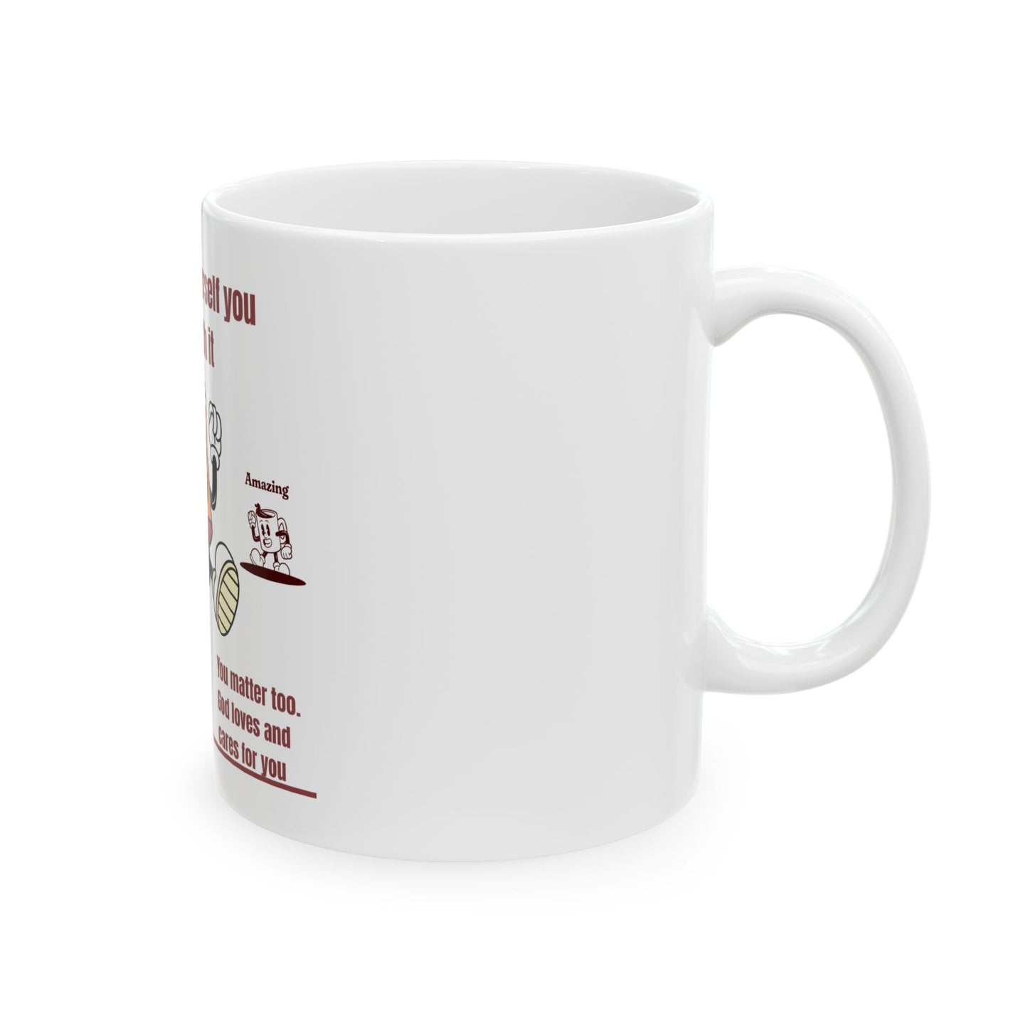Inspirational Coffee Mug for Daily Motivation, Encouragement Gift, Fun Office Decor, Ceramic Drinkware for Friends