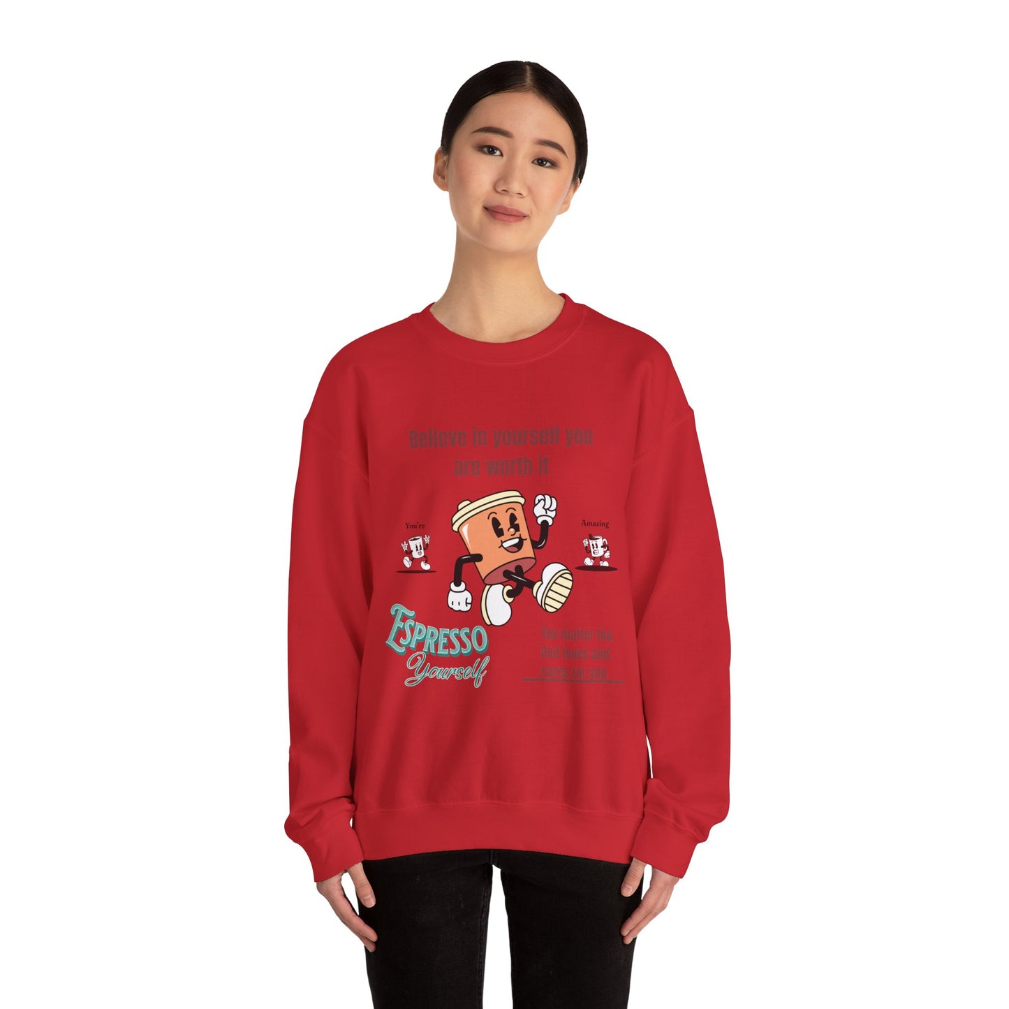 Copy of Sip and Style Crewneck Sweatshirt, Gift for Coffee Lovers, Inspirational Apparel, Cozy Sweatshirt, Positive Affirmations