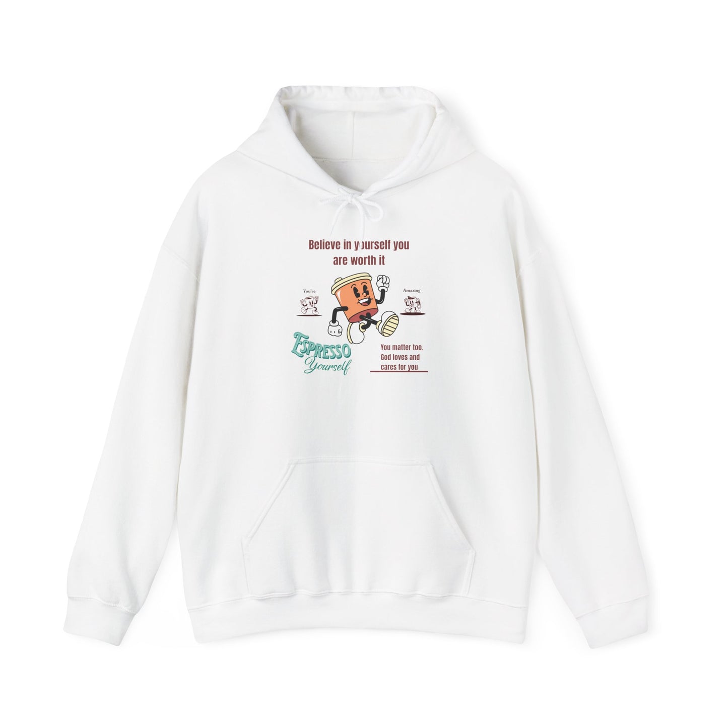 Sip and Style Hoodie, Unisex Sweatshirt for Comfort, Gift for Friends, Self-Care, Warm Layer for All Seasons