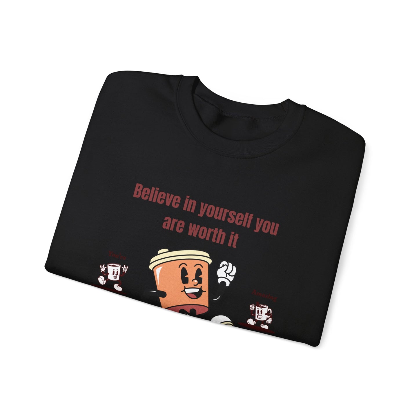 Copy of Sip and Style Crewneck Sweatshirt, Gift for Coffee Lovers, Inspirational Apparel, Cozy Sweatshirt, Positive Affirmations