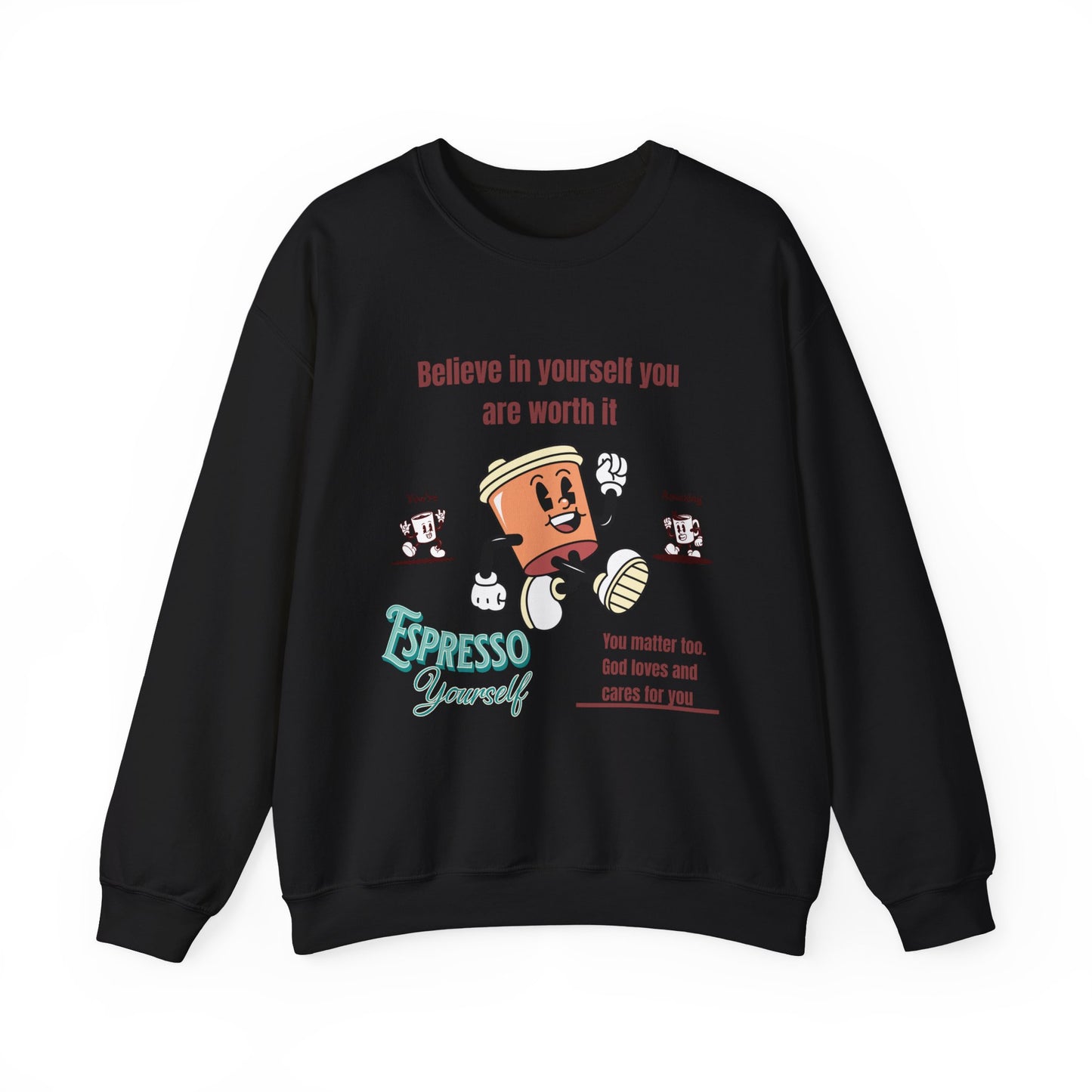 Copy of Sip and Style Crewneck Sweatshirt, Gift for Coffee Lovers, Inspirational Apparel, Cozy Sweatshirt, Positive Affirmations