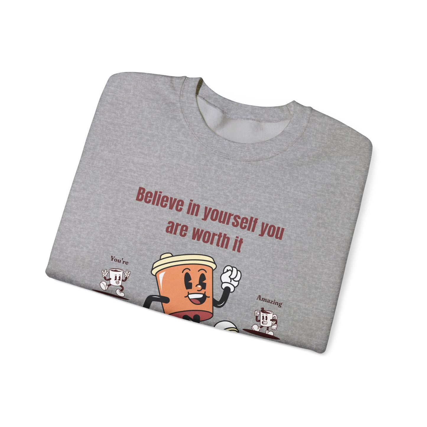 Copy of Sip and Style Crewneck Sweatshirt, Gift for Coffee Lovers, Inspirational Apparel, Cozy Sweatshirt, Positive Affirmations