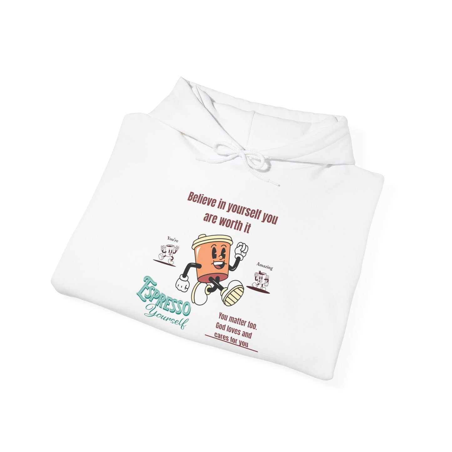 Sip and Style Hoodie, Unisex Sweatshirt for Comfort, Gift for Friends, Self-Care, Warm Layer for All Seasons